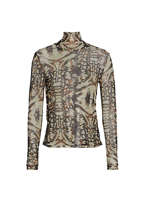 Chic Abstract Mesh Top