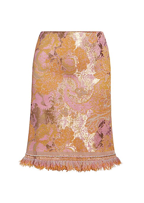 Fringe Jacquard Skirt
