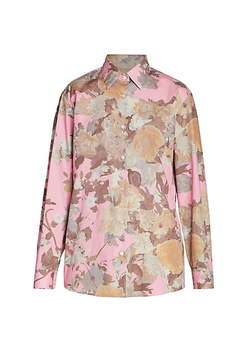 Romantic Floral Cotton Shirt