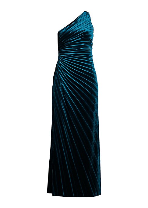 Velvet Pleat Gown