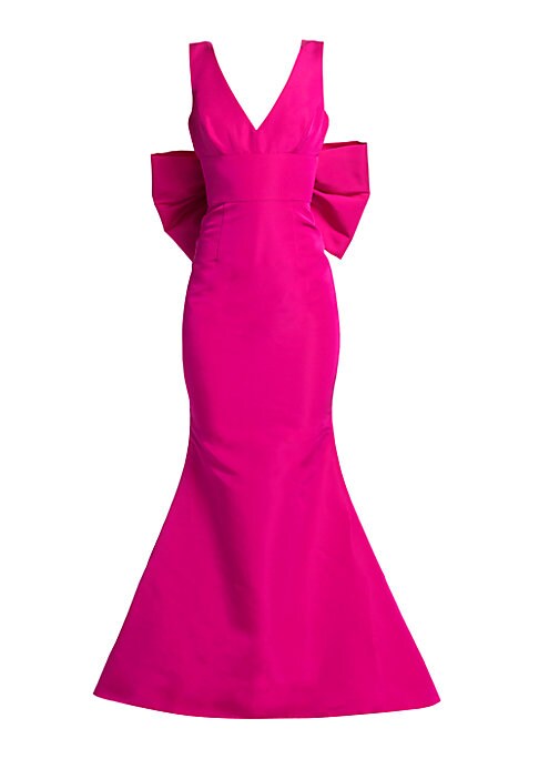 Bow-Back Silk Mermaid Dress