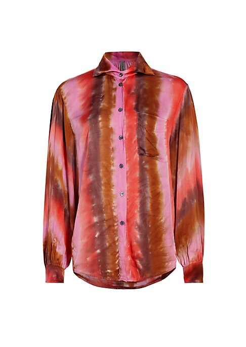 Unique Striped Button-Up Shirt