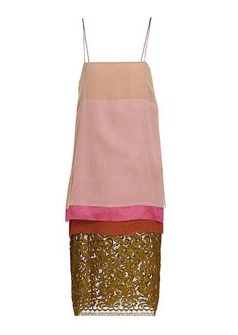 Chic Colorblock Midi Dress