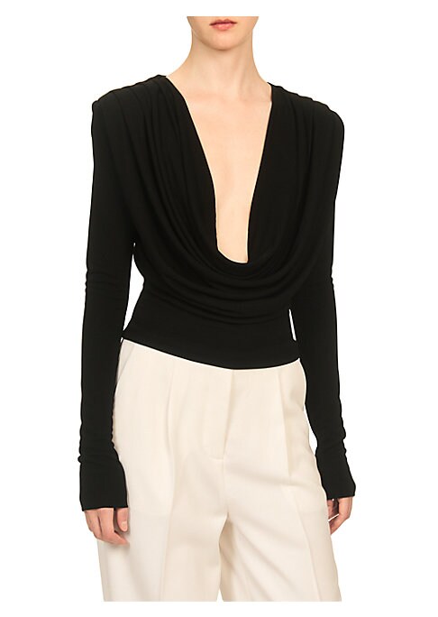 Dramatic V-Neck Top