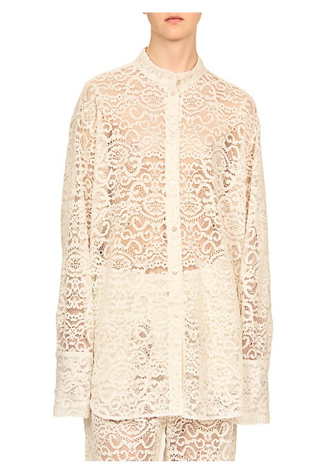 Floral Lace Elegance Shirt