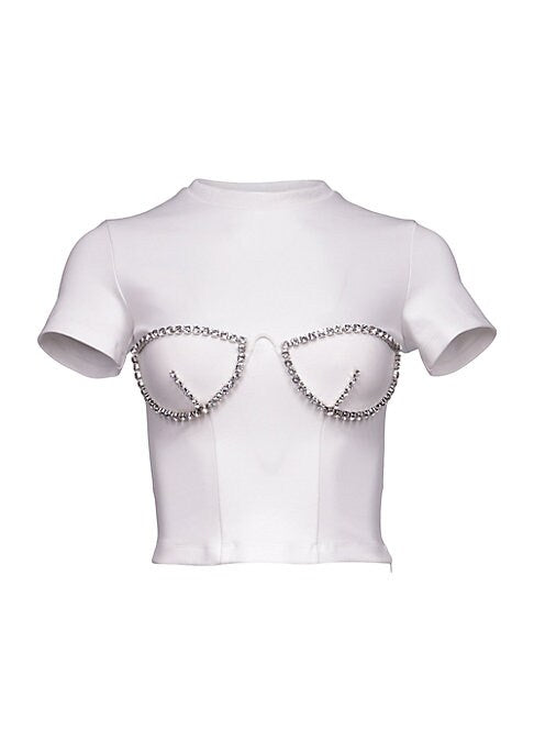 Glitter Bustier Tee