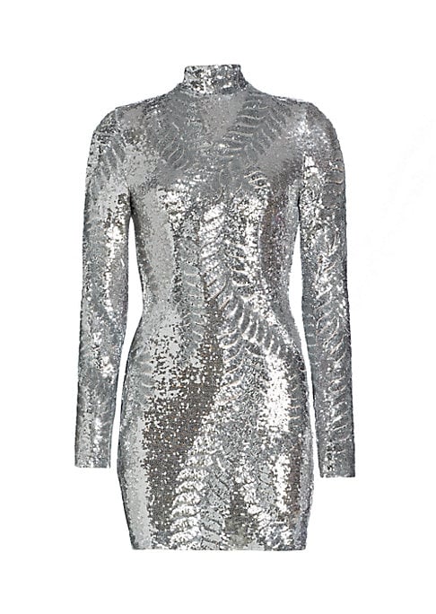 Sparkling Leaf Minidress