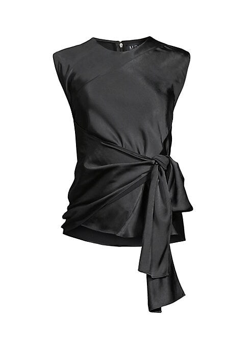 Elegant Satin Wrap Top