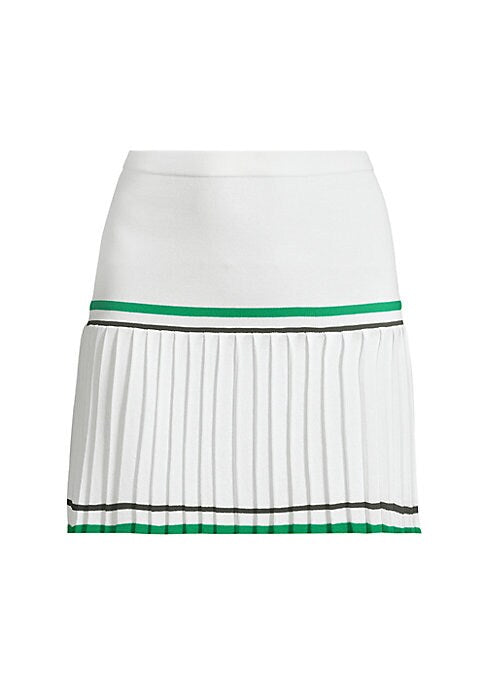 Striped Pleat Skirt