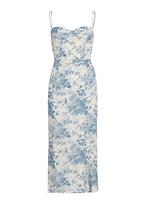 Floral Slit Midi Dress