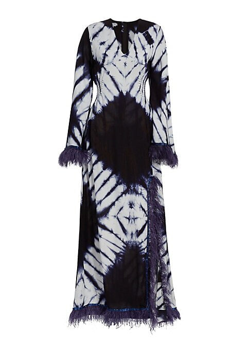 Feather Dazzle Maxi Dress