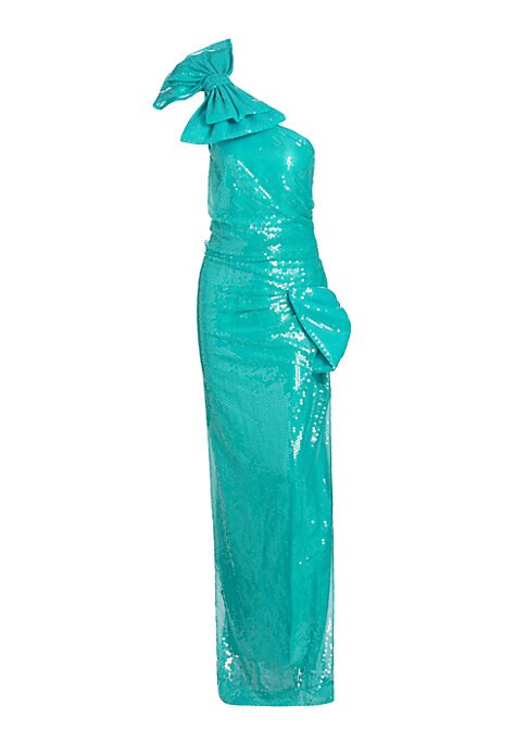 Elegant Bow Evening Gown