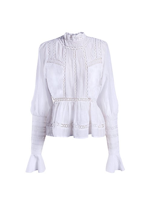Victorian Lace Peplum Blouse