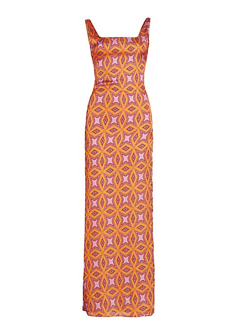 Geometric Chic Maxi Dress