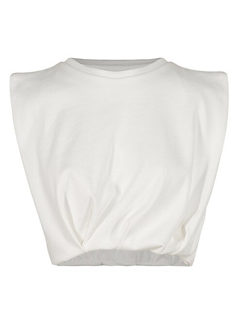Cropped Luxe Stretch Vest