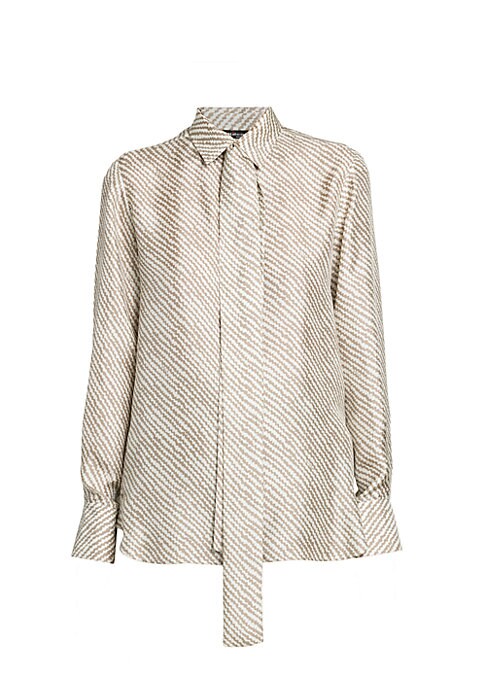 Chic Silk Scarf Blouse
