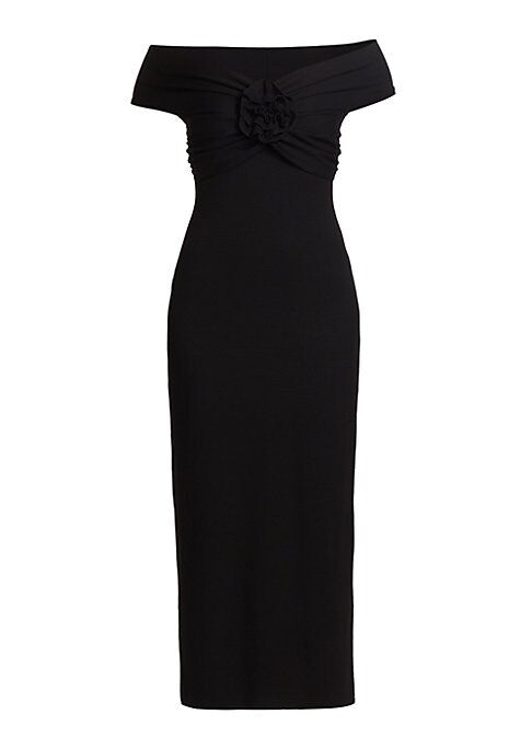 Chic Off-Shoulder Midi Dress