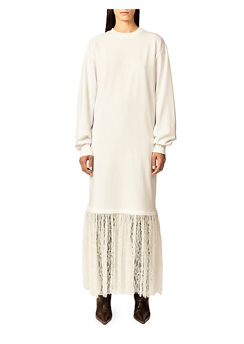 Luxe Lace Sweat Maxi Dress