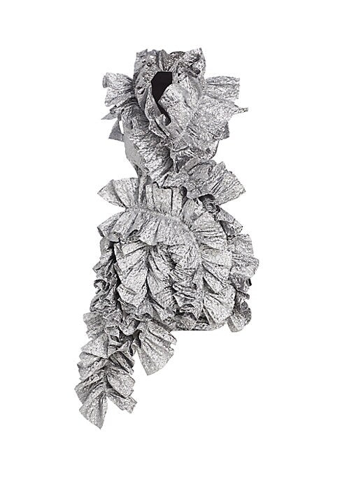 Shimmer Ruffle Mini Dress