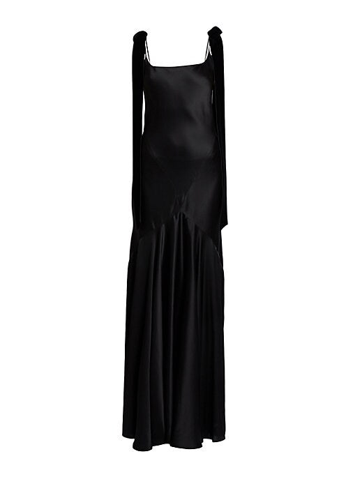 Satin Bow Elegance Gown