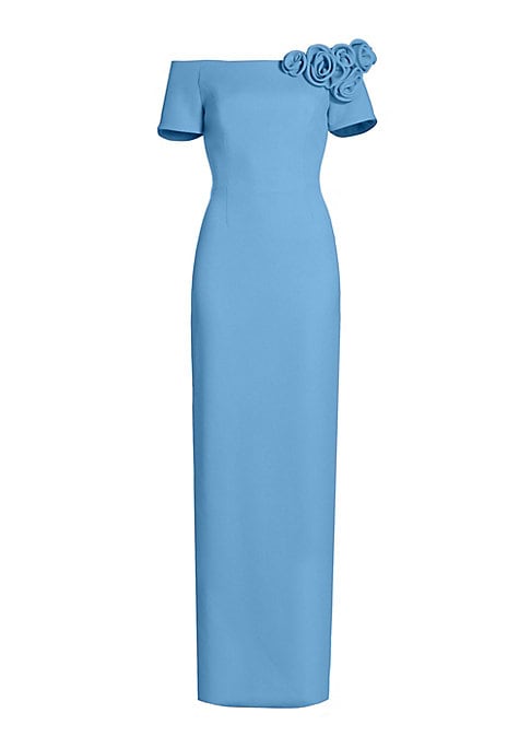 Rose Adorned Evening Dress