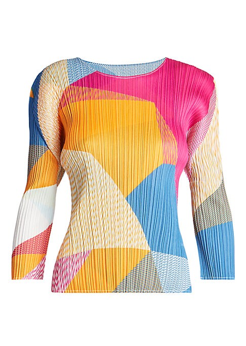 Geometric Pleated Top