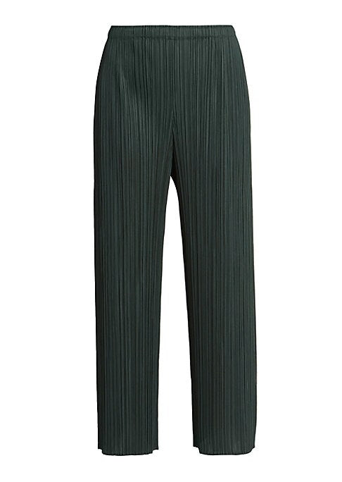 Pleated Wide-Leg Trousers