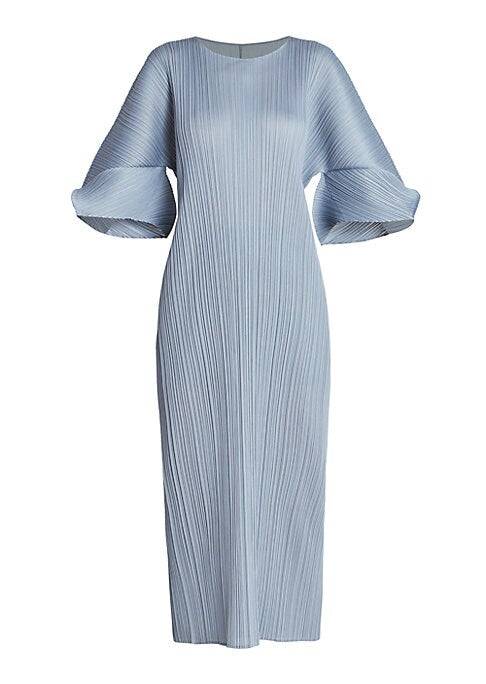 Pleated Elegance Midi Dress