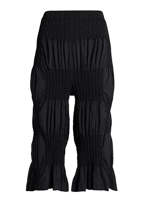 Pleated Style Crop Trousers