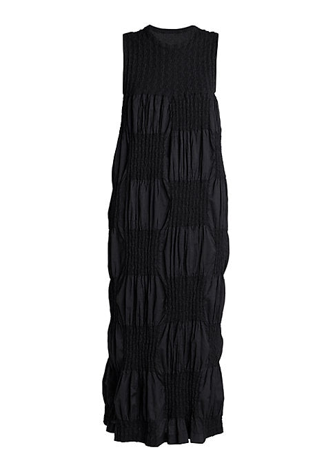 Pleated Dimension Maxi Dress