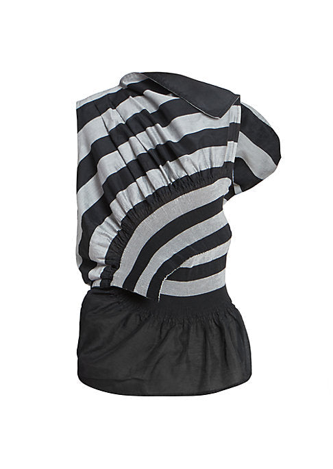 Asymmetric Stripe Elegance