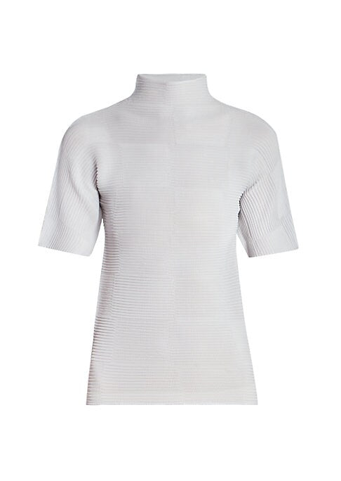 Textured Turtleneck Top