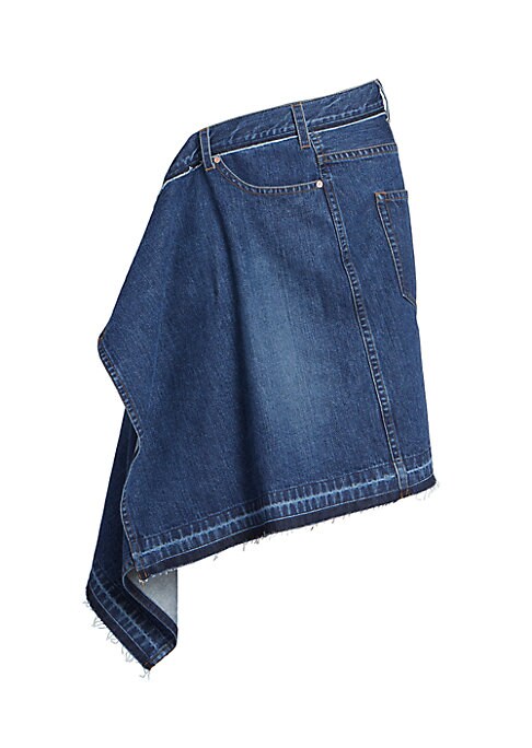 Faded Side Drape Skirt