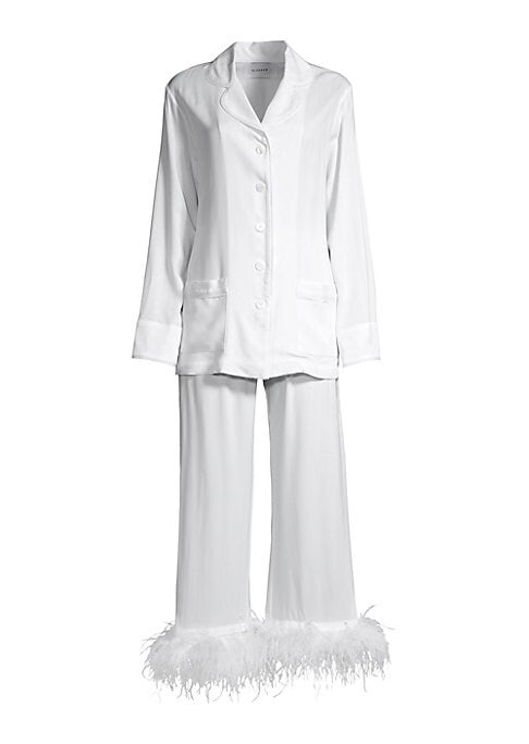 Feathered Glam Pajama Set