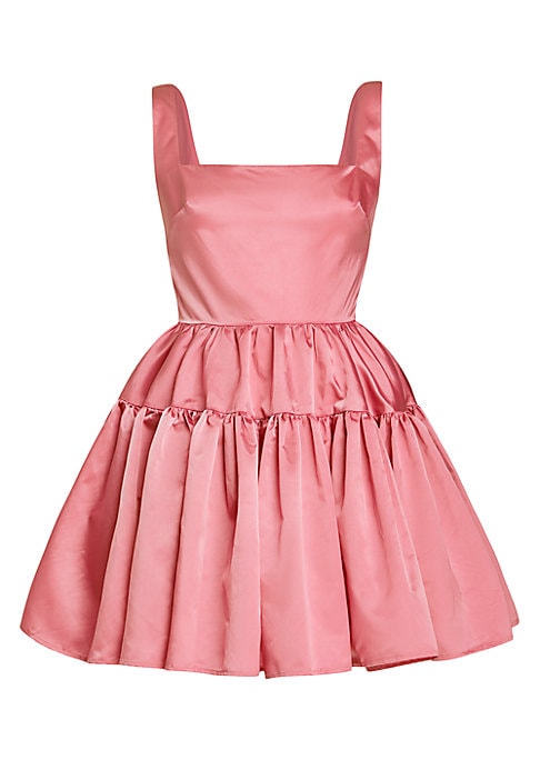 Ruffled Satin Charm Dress