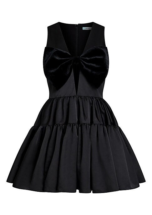 Chic Bow Tiered Dress