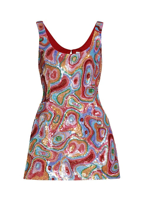 Vibrant Sequin Mini Dress