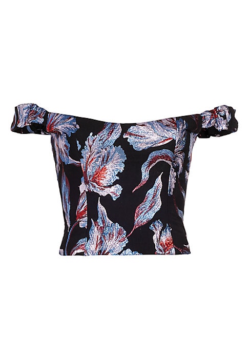 Chic Metallic Corset Top