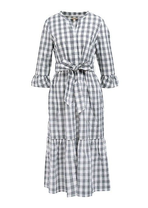 Gingham Charm Midi-Dress