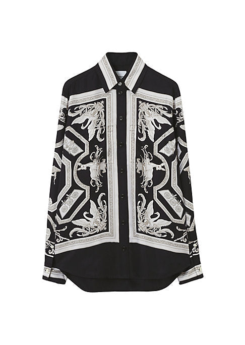 Silk Statue-Inspired Blouse