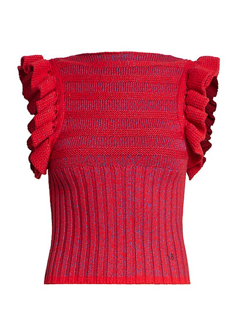 Ruffled Chic Knit Tank
