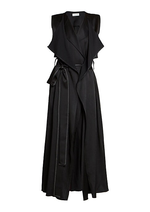 Chic Satin Wrap Dress
