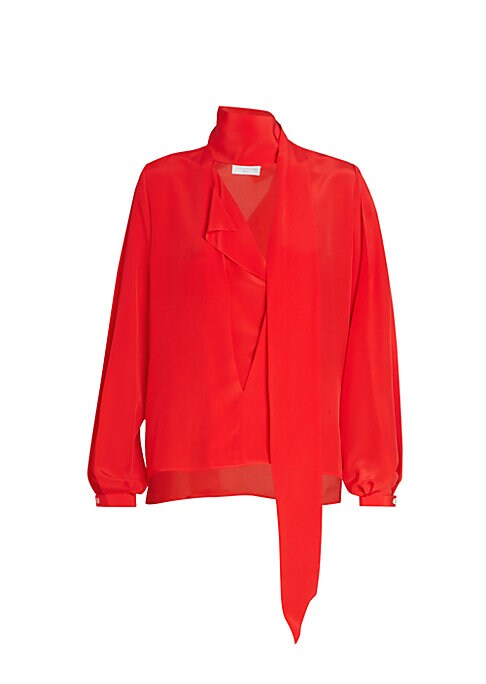 Chic Scarf Blouse