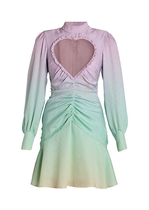 Chic Silk Heart Minidress