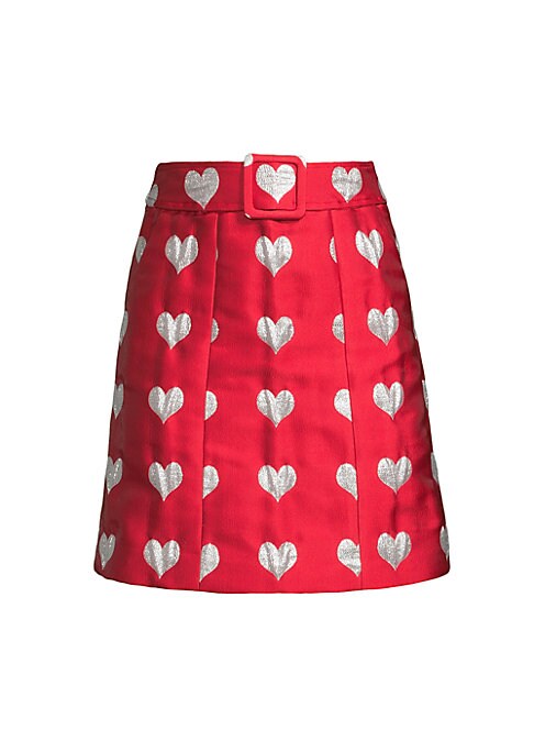 Heart Motif A-Line Skirt