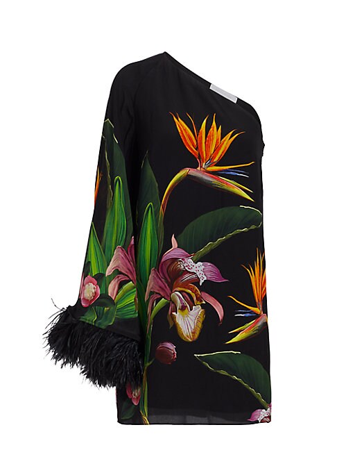 Tropical Feather Minidress