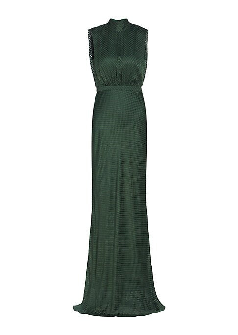 Geometric Silk Charm Gown