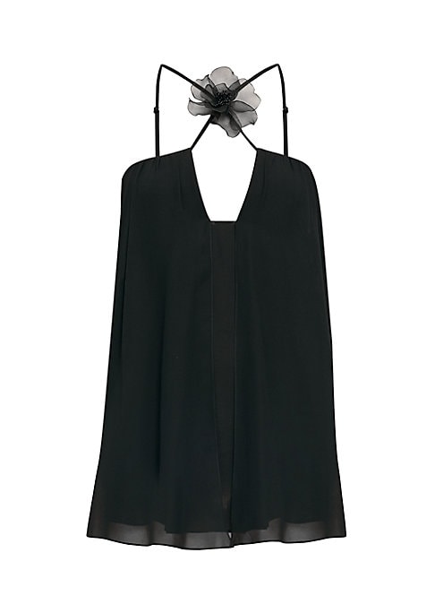 Silk Blossom Babydoll Dress