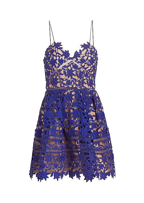 Embroidered V-Neck Mini Dress