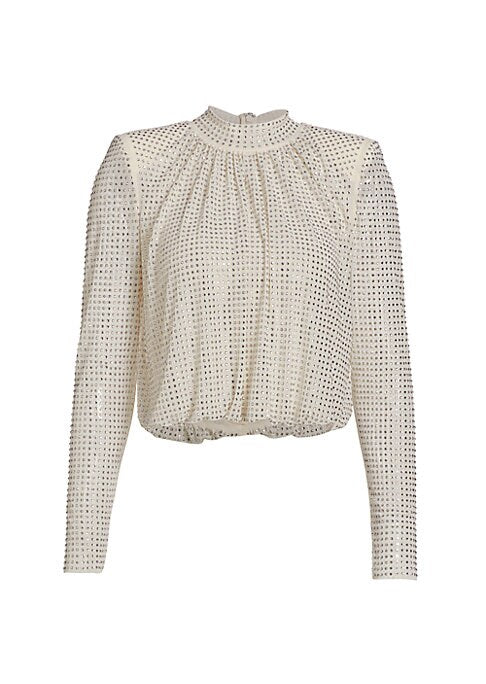 Glimmering Mesh Blouse